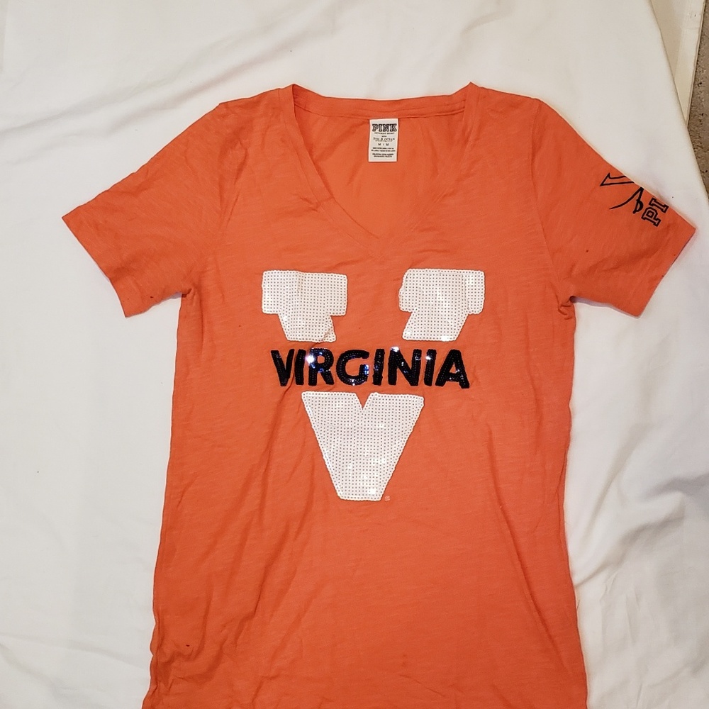 Victoria's Secret Pink UVA Sequin V Neck size M